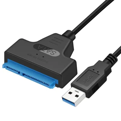 [พร้อมส่ง] USB 3.0 SATA 3 CABLE SATA TO USB 3.0 ADAPTER UP TO 6 GBPS SUPPORT 2.5 INCHES EXTERNAL HDD SSD HARD DRIVE 22 PIN SATA III