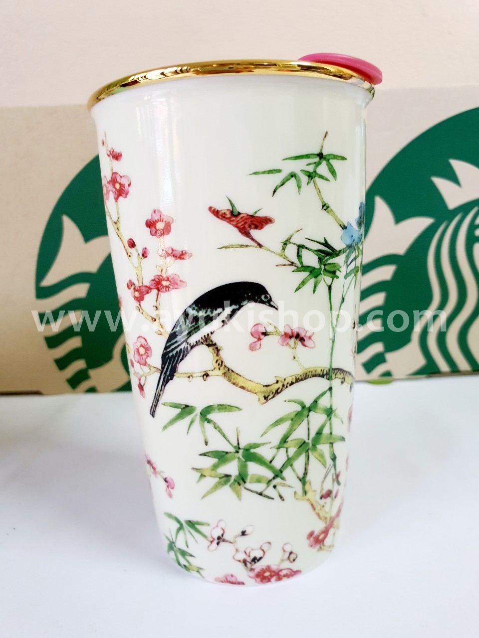 แก้วStarbucks DoubleWall Ceramic Mug VIVIENNE TAM+STARBUCKS 12oz พร้อม