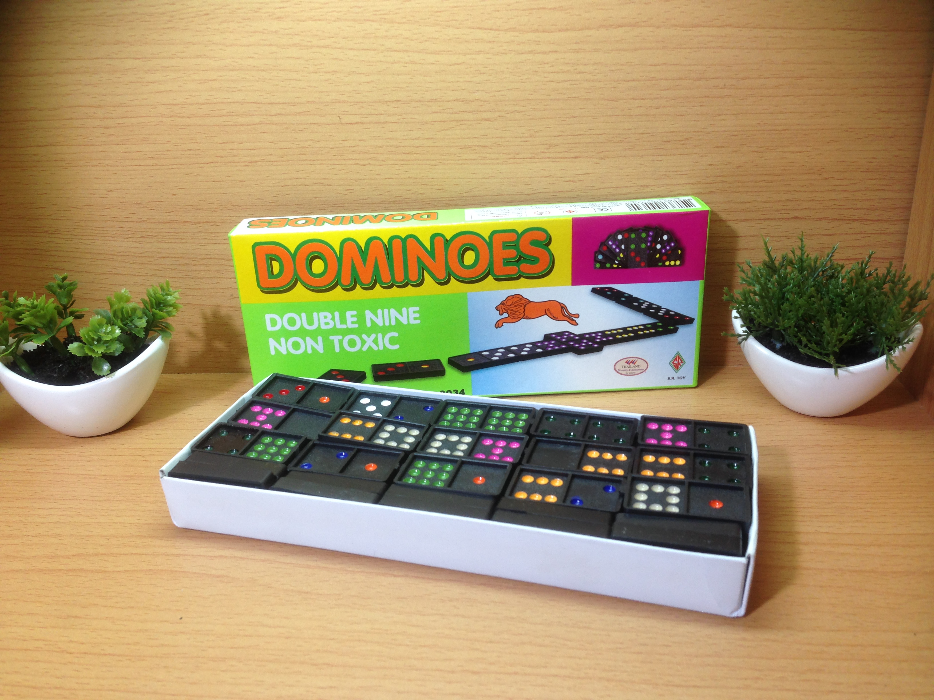 เกมส์โดมิโน่ 55 pcs No.9034 กล่องใหญ่ (Dominoes) #บริการเก็บเงินปลายทาง โปรโมชั่นสุดคุ้ม ของขวัญ การ์ดเกม ของเล่นเด็ก งานปาร์ตี้