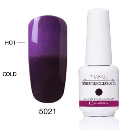 สีทาเล็บเจล GRAEAR  สีเปลี่ยนตามอุณหภูมิ  2019 Temperature Change Colors Series   ขนาด 8 ml.