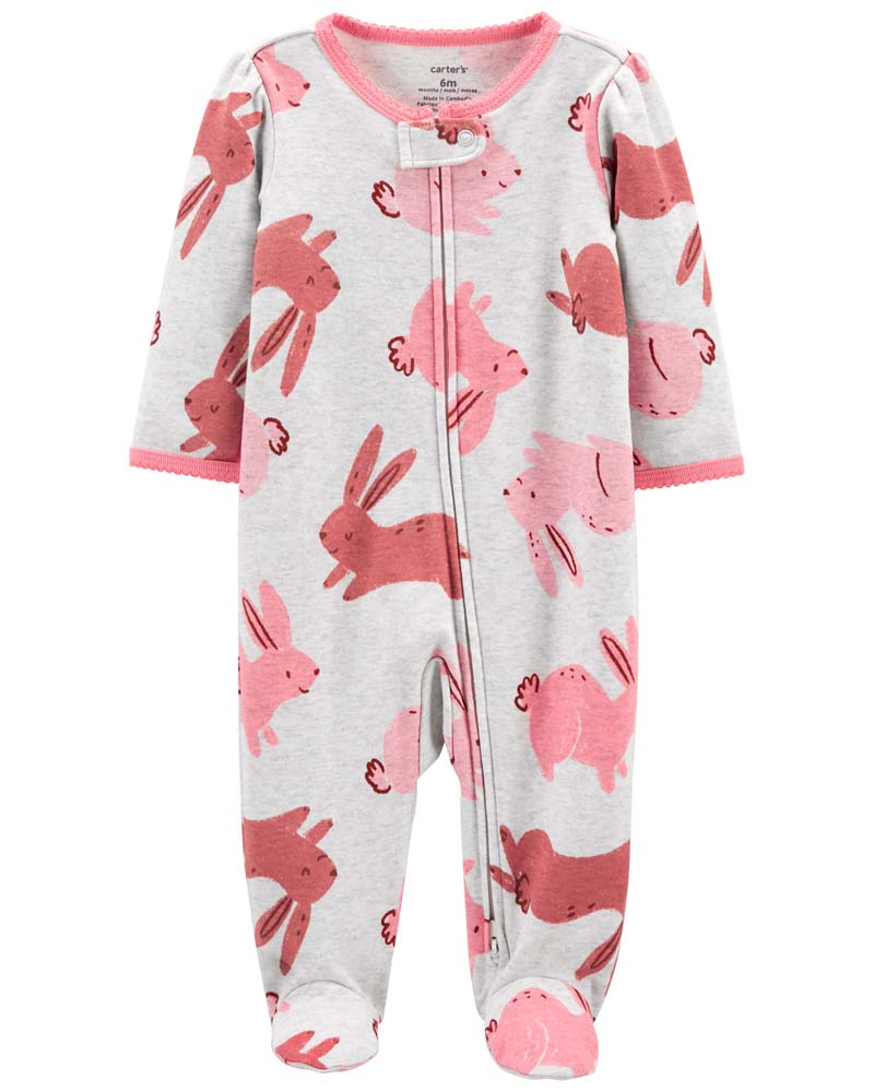 Kiddo Pacific Carter's เสื้อผ้าเด็ก Bunny 2-Way Zip Cotton Sleep & Play