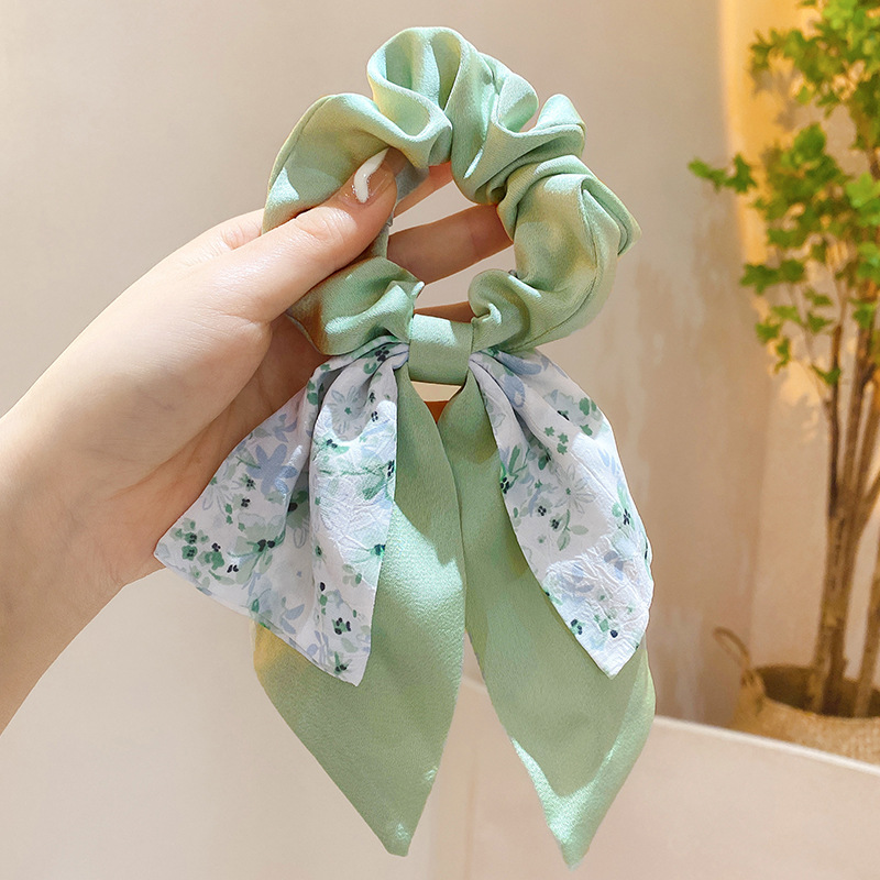Princess Rope Flowers Ladies fashionable high elasticity hair rope Korean girls cute floral ...