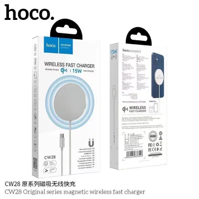 Hoco CW28 MagSafe Wireless Fast Charge 15W แท่นชาร์จไร้สาย สำหรับ iPhone 12
