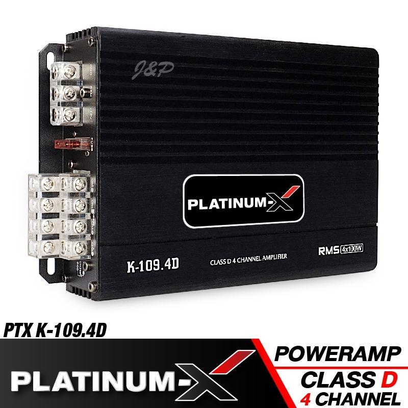 เครื่องเสียงรถ เพาเวอร์แอมป์ เพาเวอร์รถยนต์ FULL RANGE CLASSD 4CH PlatinumX K-109.4D