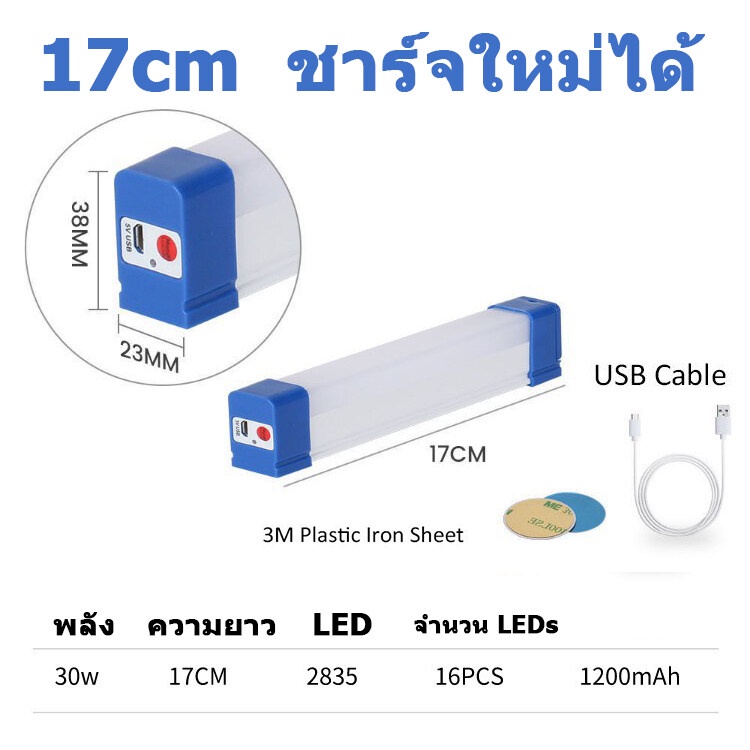 UORRIS ไฟฉุกเฉินLED ไฟฉุกเฉิน LED แบบชาร์จไฟ USB หลอดไฟไร้สาย LED หลอดไฟแบบชาร์จ หลอดไฟพกพา ไฟฉุกเฉิน 5โหมด ชาร์จUSB หลอดไฟ ติดกำแพง สำหรับเดินป่า ตั้งแคมป์