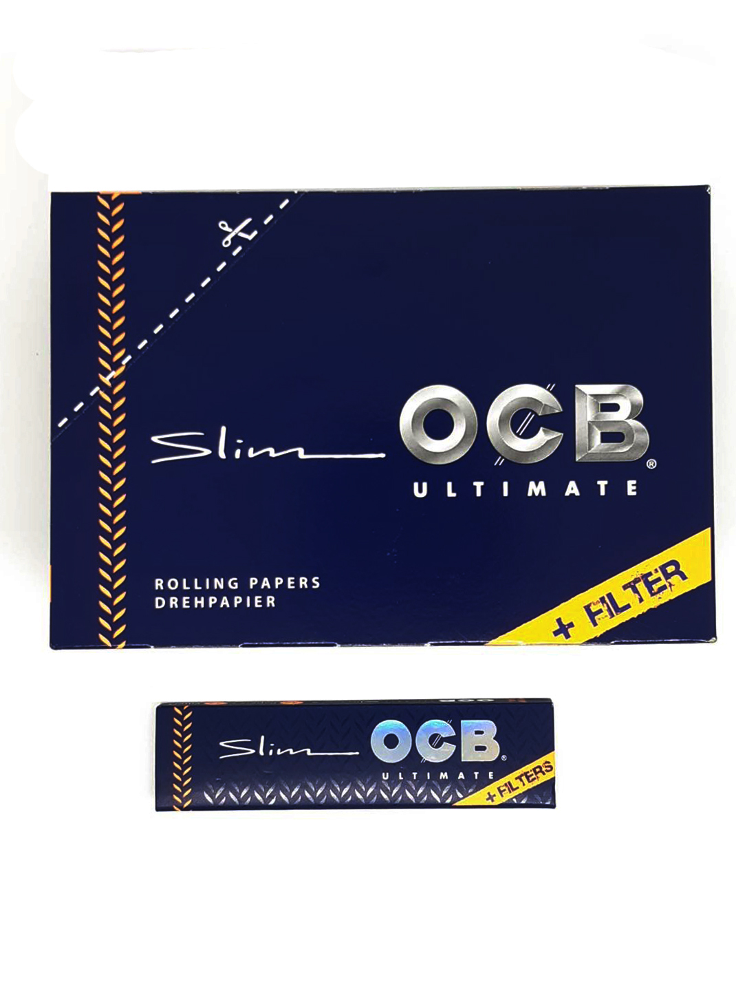 กระดาษมวน OCB Ultimate + tips ไซส์ใหญ่ พร้อมก้นกรอง (1 X 32 ชิ้น)