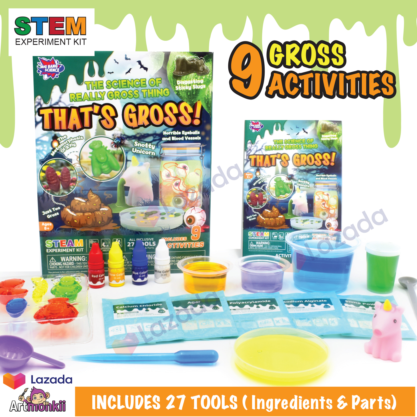 THAT'S GROSS, Stem kit, Science Kit, Halloween toys, Educational toys, Kids craft kits,Kids crafts, Kids art and crafts, craft, Kids toys,