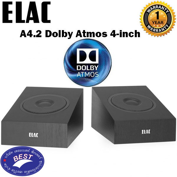 ELAC Debut A4.2 (Pair) Dolby Atmos Modules, Black Lazada.co.th