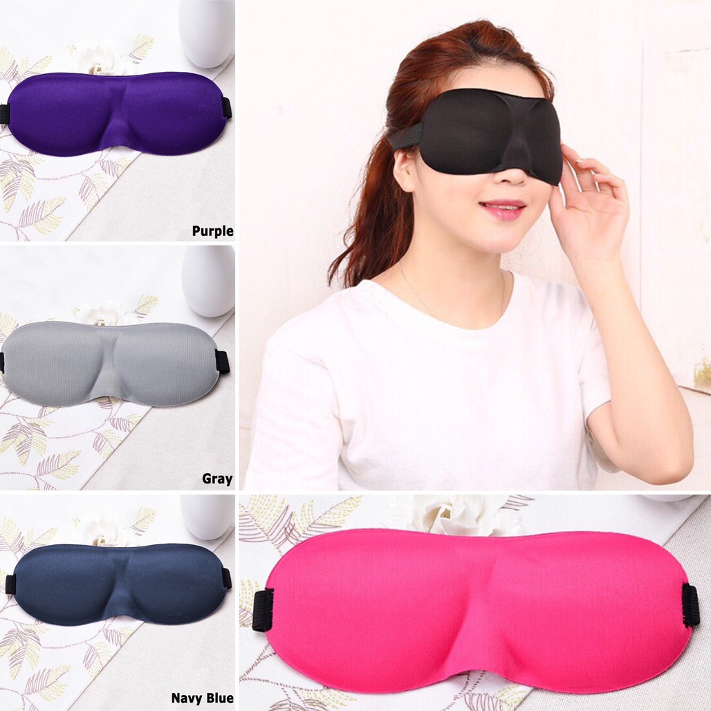 ที่ปิดตานอน 3D Sleeping Mask ผ้าปิดตานอน เบา นุ่ม ระบายอากาศได้ดี ไม่บีบหรือกดทับจมูก หน้ากากปิดตา