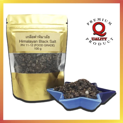 Black Salt, Himalayan Black Salt 100 Grams Food Grade, Himalayan Natural Salt (Kala Namak), Healthy Salt, 100% Kala Namak, Himalayan Salt, PH 11-12, Contains up to 84 minerals