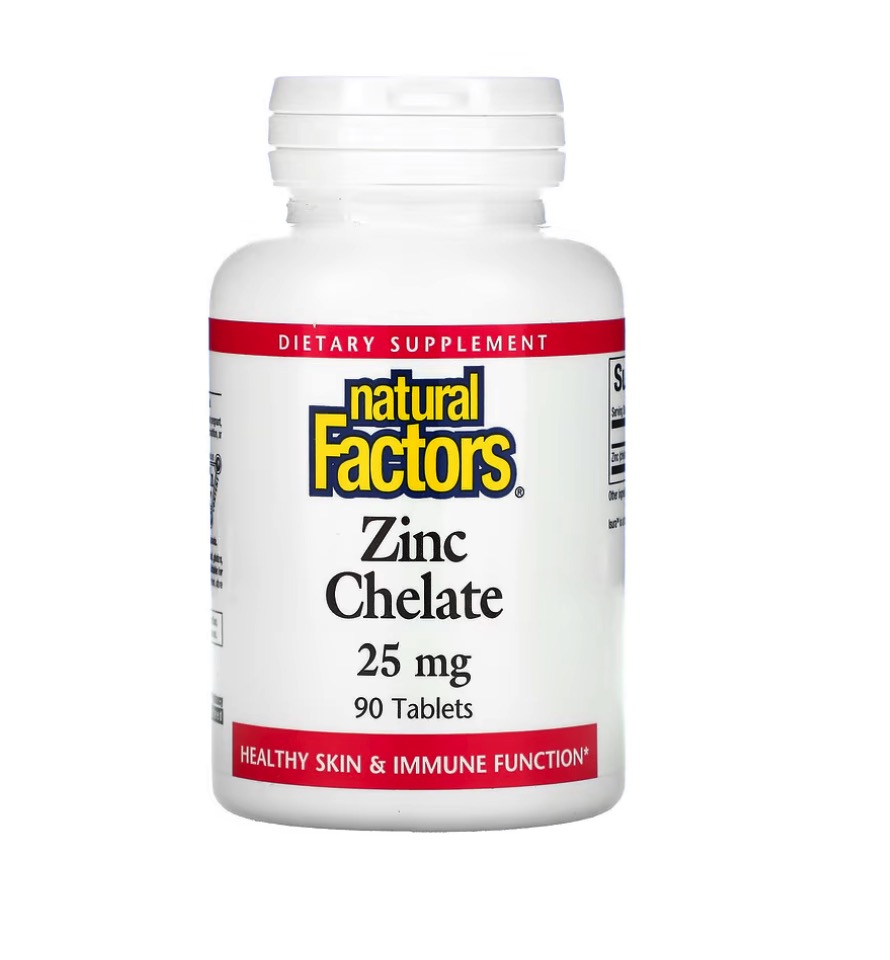 ซิงค์ Natural Factors Zinc Chelate (25 mg) x 90 เม็ด Mini.s06