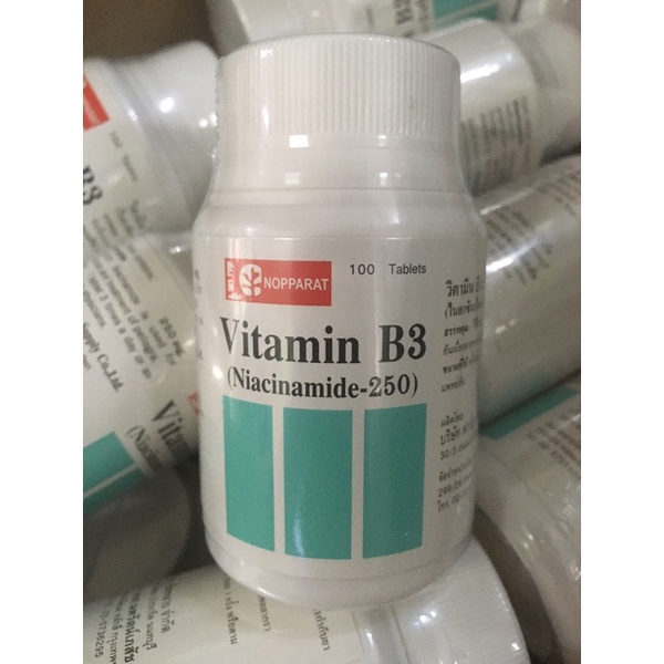 Free VITAMIN B3 (Niacinamide) 250 mg Vitamin B3, take care of fat in