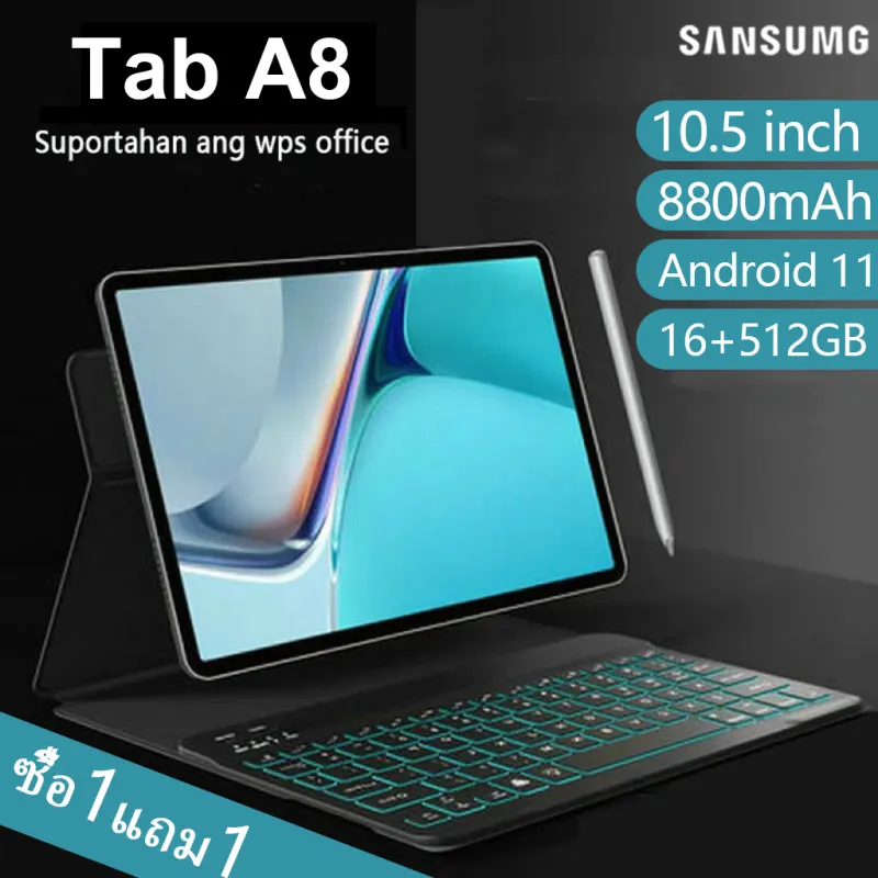 ภาพหน้าปกสินค้า2022 Sumsung Galaxy Tab แท็บเล็ตใหม่ราคาถูกแท็บเล็ต 10.5 นิ้ว Android 11.0 16GB + 512GB แท็บเล็ตนักเรียนรองรับ 5GWiFi รองรับการโทรภาษาไทยรองรับการเรียนรู้ธุรกิจและสำนักงา ipad ราคาถูก แท็บเล็ตราคาถูก จากร้าน Tablet PCPC บน Lazada