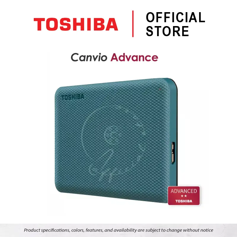 ภาพสินค้าToshiba External HDD (4TB) USB 3.2 Speed, รุ่น (Canvio Advance V10) Sec Auto-backup 2.5" สีเขียว ฮาร์ดดิสพกพา Portable Hard drive ฟรี  กระเป๋ากันกระแทก (TSB-HDTCA40AG3CA) จากร้าน Toshiba Storage บน Lazada ภาพที่ 7