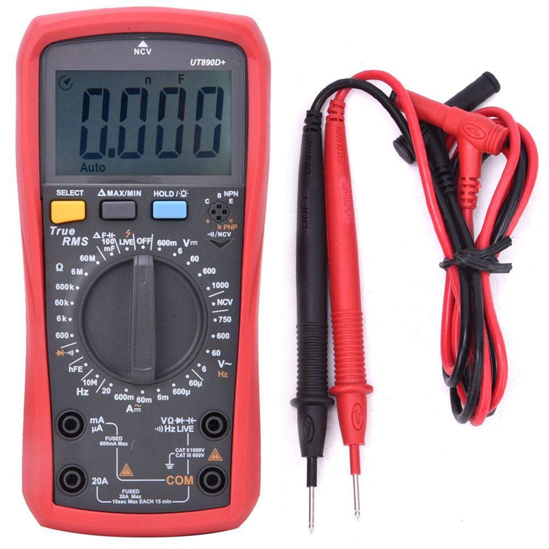 UNI-T UT890D+ Multifunction Digital Multimeter 6000 Digits True RMS Voltage Electrical Tester Auto Ranging Measures Instrument