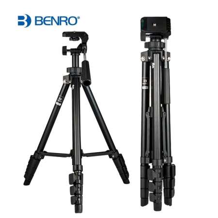 Benro T560 56.5 Inch Digital SLR Camera Aluminum Travel Portable Tripod with Bag S0959