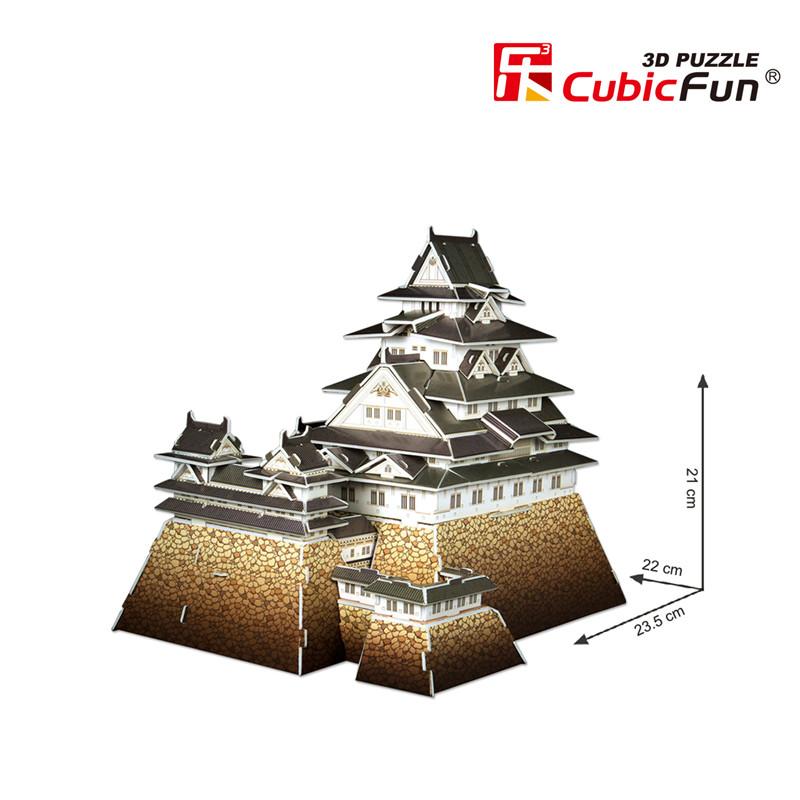 โมเดล จิ๊กซอว์ ปราสาทฮิเมจิ ประเทศญี่ปุ่น Himeji Jo 3D Puzzle CubicFun (มีเก็บเงินปลายทาง)