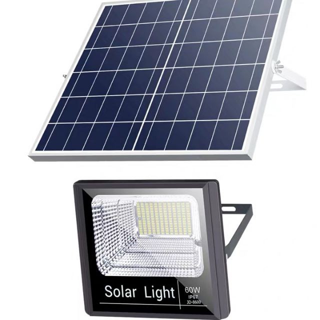 ?ราคาพิเศษ+ส่งฟรี ?ไฟโซล่าเซลล์ (Solar cell) สปอร์ตไลท์ LED พลังแสงอาทิตย์ 60W มีรีโมทควบคุม** ? มีเก็บปลายทาง