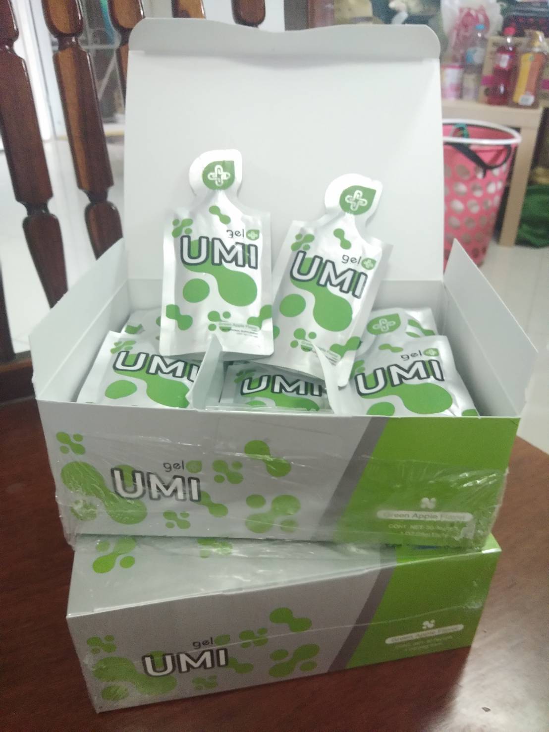 Agel Umi เอเจล ยูมิ  แองเจิล ยูมิ Umi Gel Plus อาหารเสริมเยลลี่ ฟูคอยแดน (Fucoidan) บำรุงไต (สีเขียว)