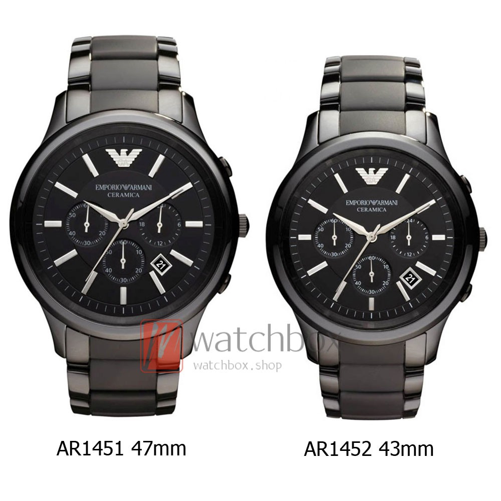 Emporio Armani นาฬิกา AR1451 Black Ceramica Mens Watch - Watch Together ...