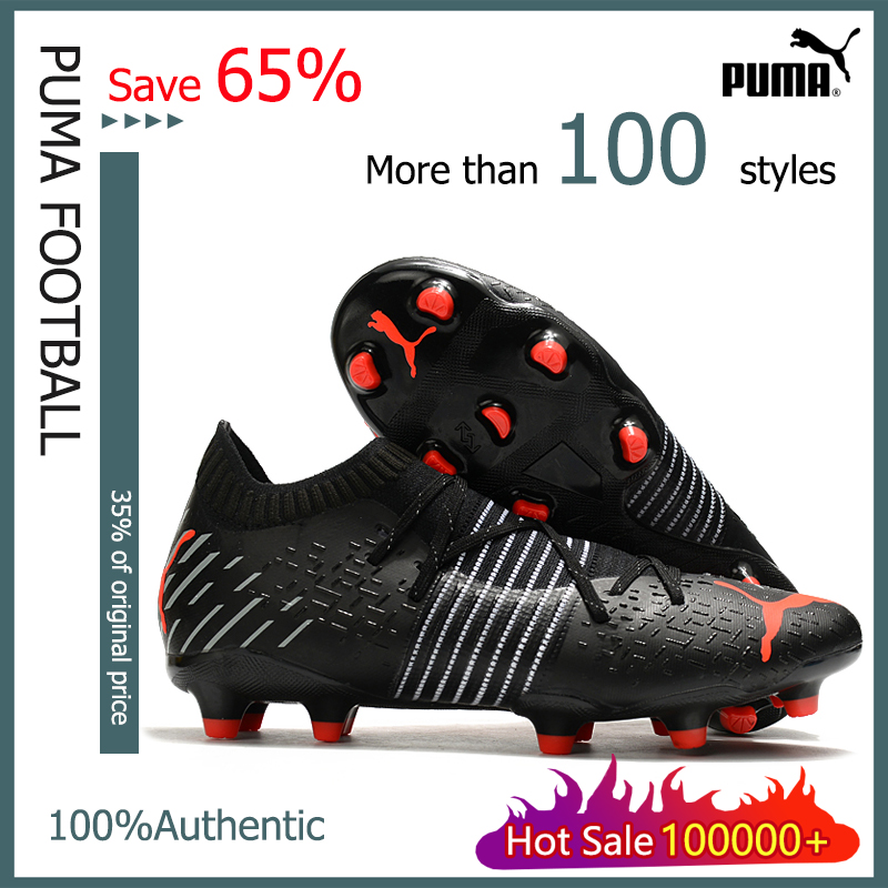 Special PricePuma Football ShoesPuma Future Z 1.1 FGสีดำรองเท้าสตั๊ด