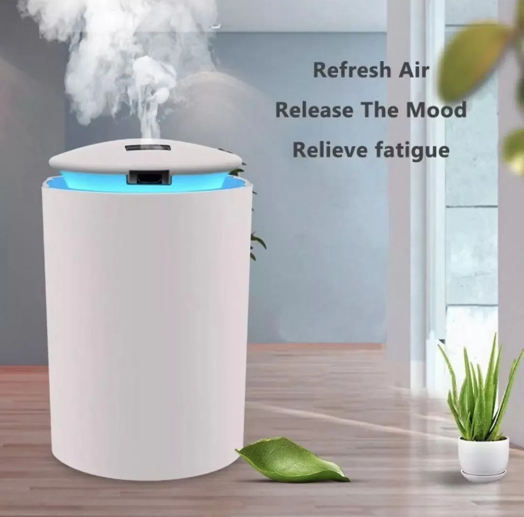 เครื่องพ่นไอน้ำ Diffuser 260ML เครื่องพ่นอโรม่า เครื่องเพิ่มความชื้น LED humidifier เครื่องฟอกอากาศ แบบพกพา