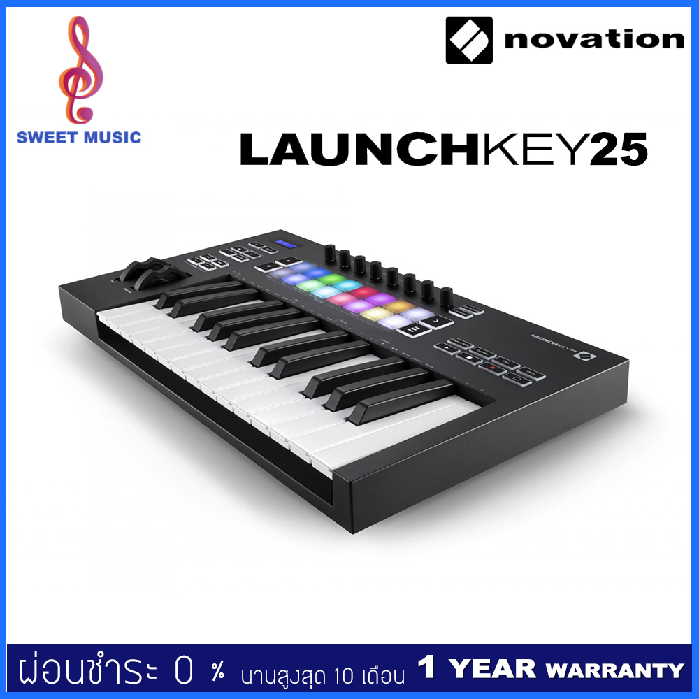 Novation Launch Key 25 MKIII คีย์บอร์ดใบ้ Midi Keyboard Controller