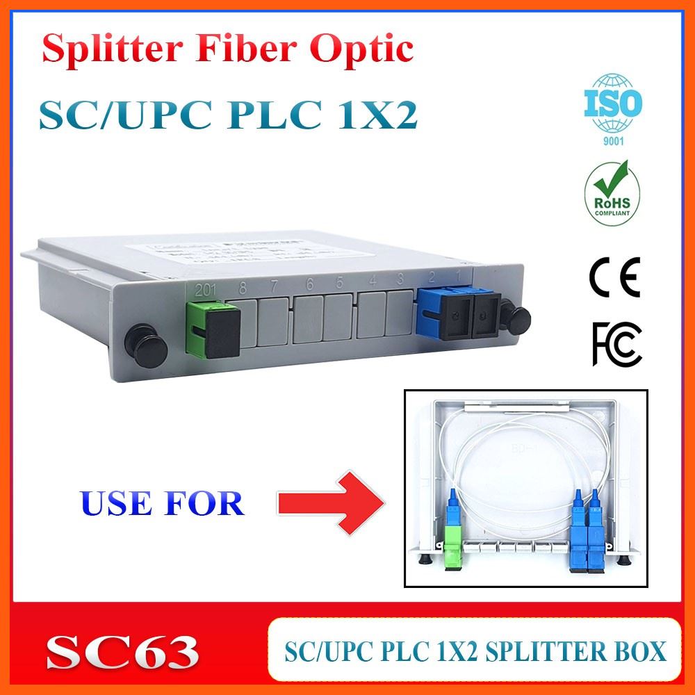 ✨✨#BEST SELLER🎉🎉 Half YEAR SALE!! Splitter Fiber Optic SC/UPC 1X2 สายแลนเข้าหัวสำเร็จรูป CAT6 อุปกรณ์คอมครบวงจร อุปกรณ์ต่อพ่วง ไอทีครบวงจร