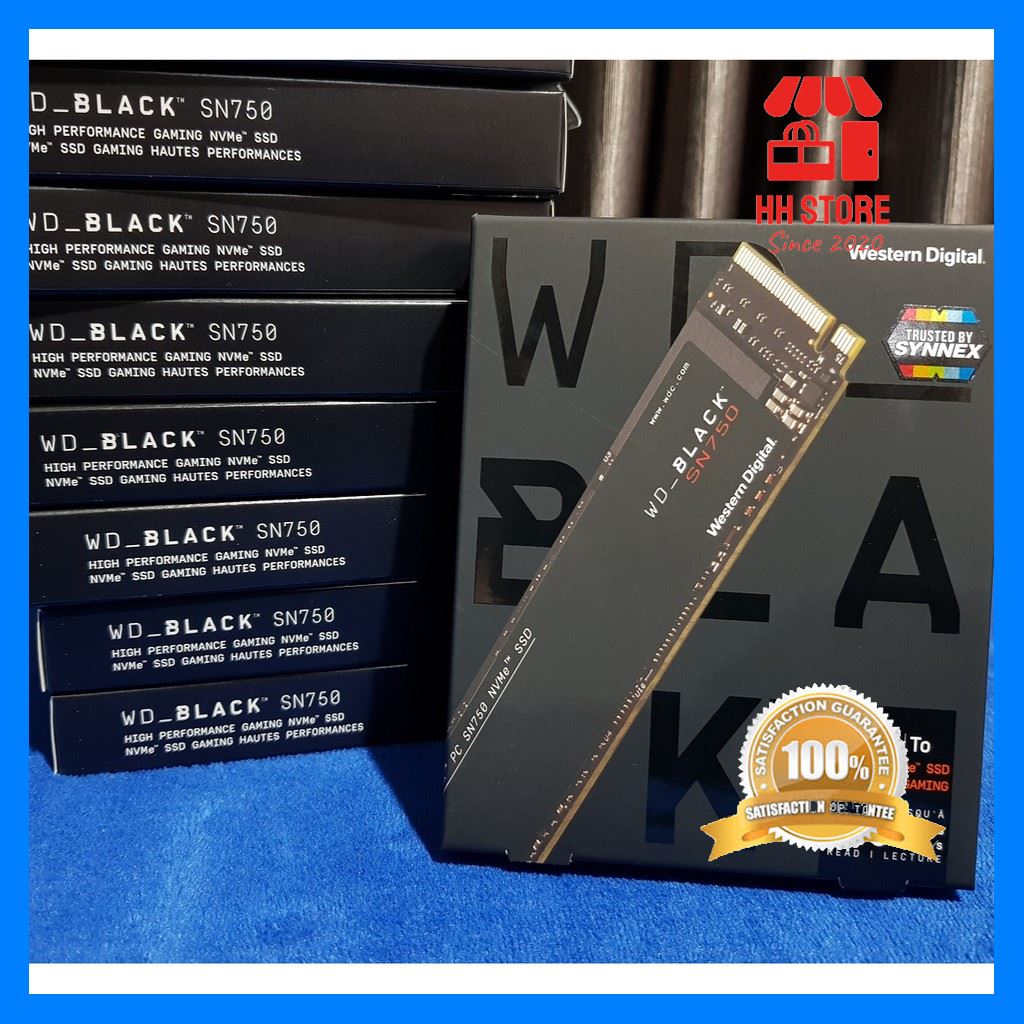 คุณภาพดี WD BLACK SN750 500GB / 1TB NVMe SSD M.2 2280 ของใหม่ 10 มือ 1 ยังไม่แกะซีล ประกัน SYNNEX 5 ปี cool สุดๆ
