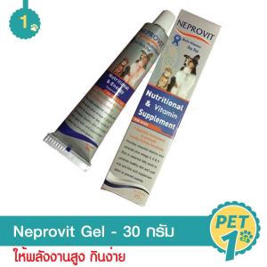 Neprovit Gel 30 g. อาหารเสริมสำหรับสุนัขและแมว ที่มีปัญหาโรคไต แบบเจล ขนาด 30 กรัม