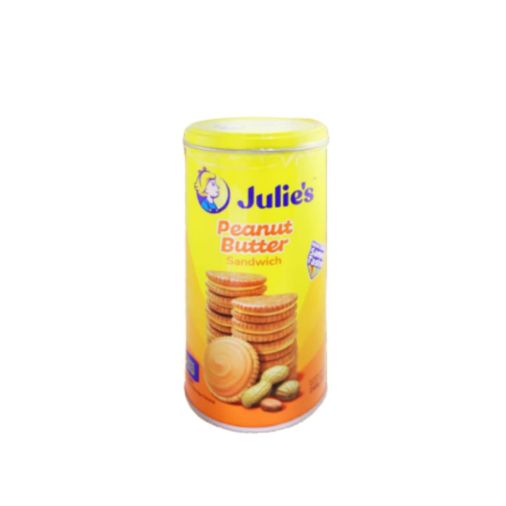 จูลี่ บิสกิตเนยถั่ว กระป๋อง Julie's Peanut Butter Biscuit