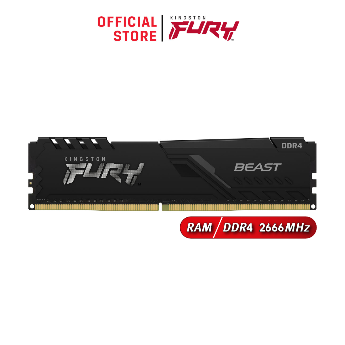 Kingston FURY Beast DDR4 8GB 512M X 64 Bit Ram DDR4 2666 CL16 288 