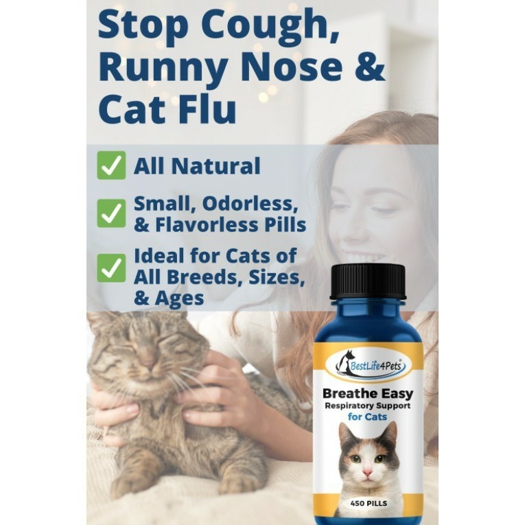 CAT Breathe Easy บรรเทา แมวเป็นหวัด ไอ จาม น้ำมูกไหล แน่นจมูก หอบ FHV ...