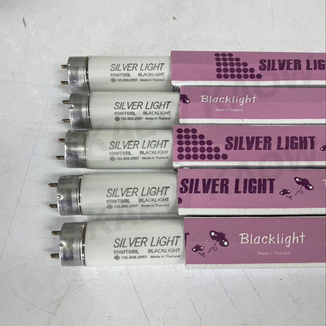 หลอดไฟแบล็คไลท์ SILVER LIGHT Black Light UVA หลอดไฟล่อแมลง ขนาด 15