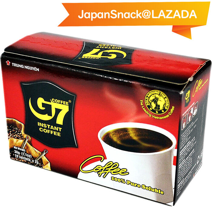 G7 กาแฟเวียดนาม 2กรัม X 15ซอง (30g) Instant Coffee กาแฟดำ เวียดนาม จีเซเว่น