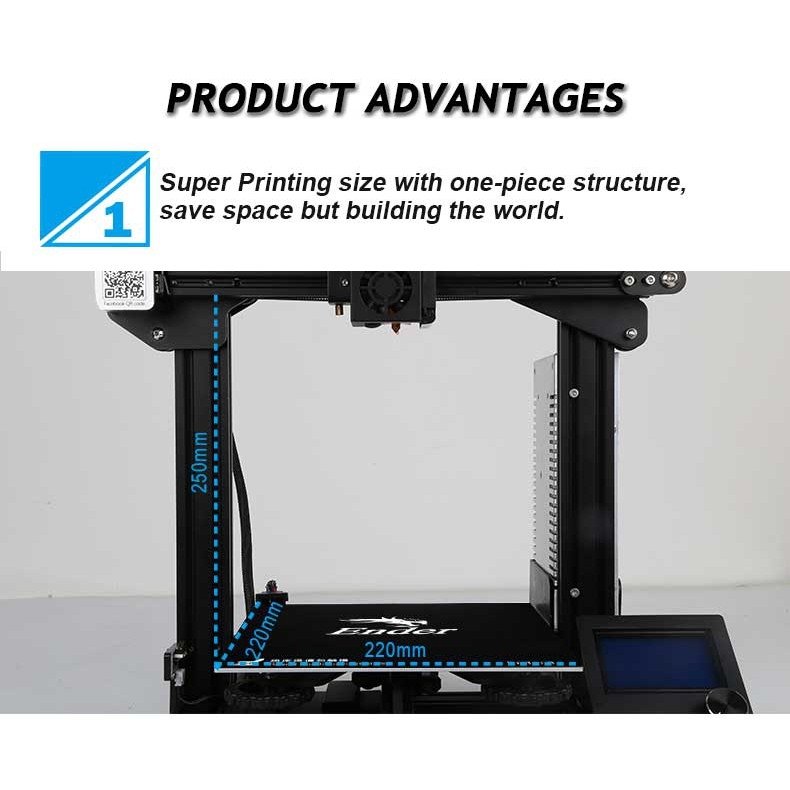 3D Printer Creality Ender3 32Bit Printing Size 220*220*250mm เครื่องพิมพ์สามมิติ เครื่องพิมพ์ 3มิติ , เครื่องพิมพ์ 3D