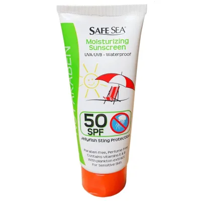 ※โลชั่นกันแดด spf 50 กันพิษแมงกะพรุน ริ้น ไร แตนทะเล Safe sea lotion SPF50 (แท้ 100%) sunscreen jellyfish sting protecti☞