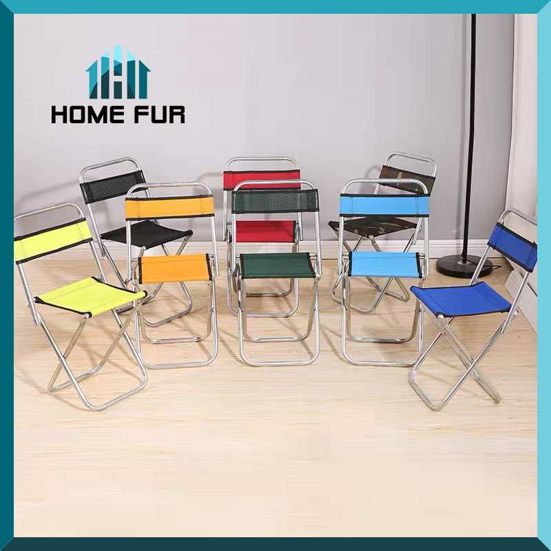 Home Fur เก้าอี้พับได้ เก้าอี้พกพา ง่ายต่อการใช้งาน คละสี