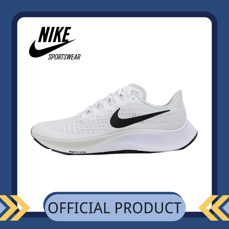 【Official genuine】Nike Air Zoom Pegasus 37 Men's shoes Women's shoes sports shoes fashion shoes running shoes casual shoes Mesh shoes BQ9646-100 Official store