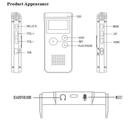 Wellcore เครื่องอัดเสียงVoice Recorder SK-012 8GB รุ่น SK-012