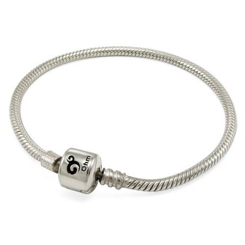 Snap Clasp Bracelet OHM Beads Silver 925 Charm  Bracelet เครื่องประดับ เงิน สร้อยข้อมือ กำไล