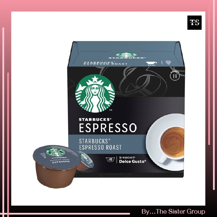 Starbucks Espresso Roast Capsule Coffee EXP 11/3/032022 สตาร์บัคส์ เอสเพรซโซ ดาร์ค โรสต์ กาแฟแคปซูล สำหรับ Dolce Gusto