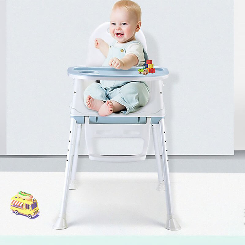 เก้าอี้ทานข้าวเด็ก 6 เดือนขึ้นไป แถมเบาะรองนั่ง PU+ชั้นเก็บของ+ถาดรองอาหาร ปรับเข้าออกได้ 3 ระดับ ให้เลือก เก้าอี้กินข้าวเด็ก พับได้