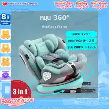 ภาพขนาดย่อของภาพหน้าปกสินค้าคาร์ซีท คาร์ซีทเด็ก Car Seat คาร์ซีทที่นั่งเด็กในรถ 360+Canopy คาร์ซีท คาร์ซีทเด็ก ISOFIX ม่านบังแดด คาร์ซีทหมุนได้ 360 คาร์ซีทแบบพกพา จากร้าน RiseYourHands บน Lazada ภาพที่ 1