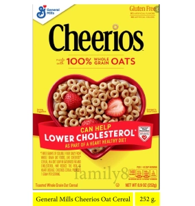 สินค้า General Mills Cheerios Oat Cereal 252 g. 🔥😊 เชียริโอส์ โทสเต็ด เกรน โอ๊ต ซีเรียล  ตรา เจเนอรับ มิลส์🥣🔥