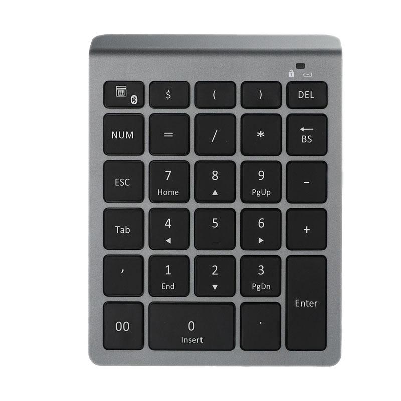 Bluetooth Wireless Numeric Keypad 28 Keys Numpad Digital Keyboard