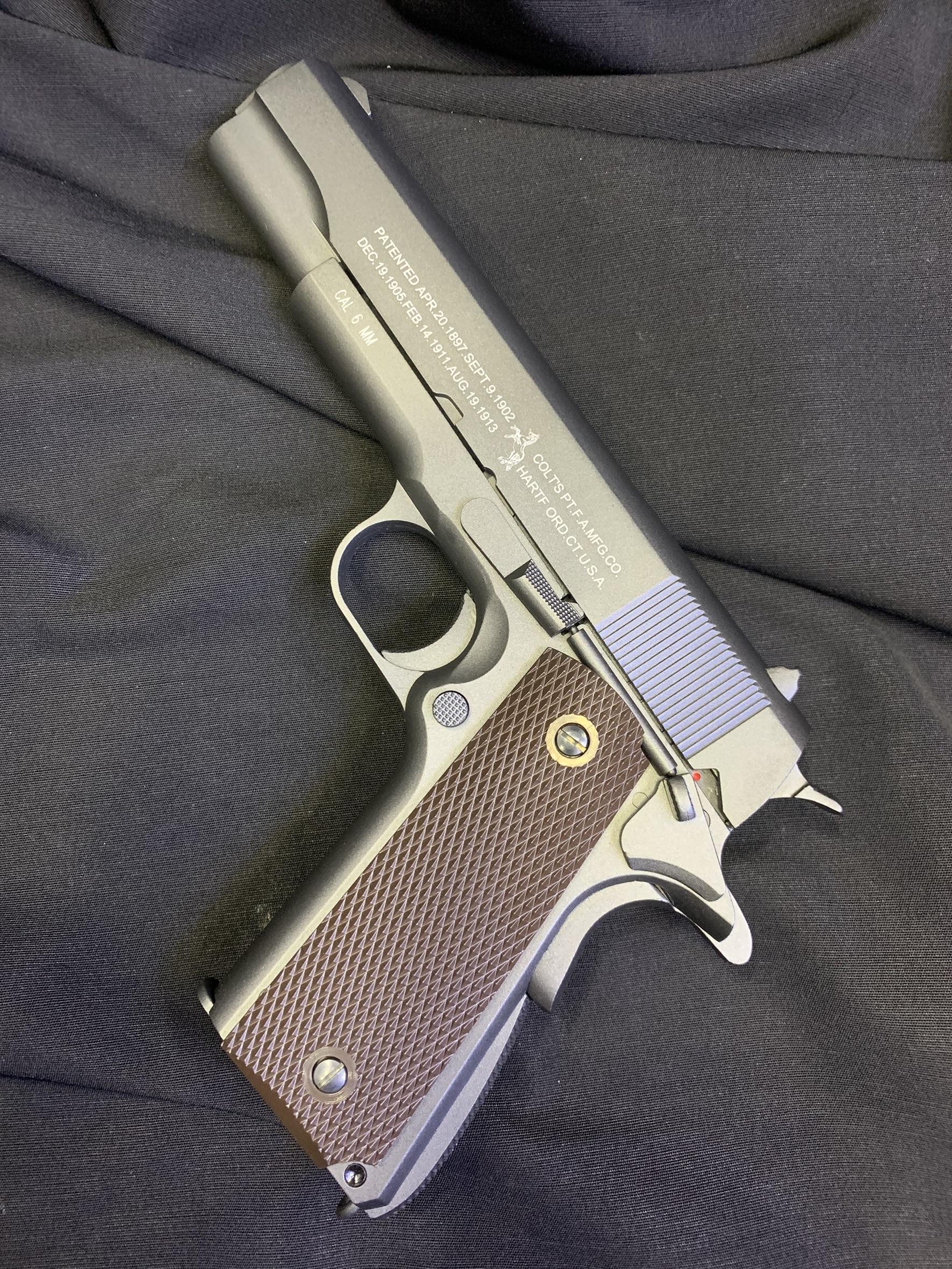 บีบีกันปืนสั้นระบบแก๊ส CO2 KWC M 1911 BK