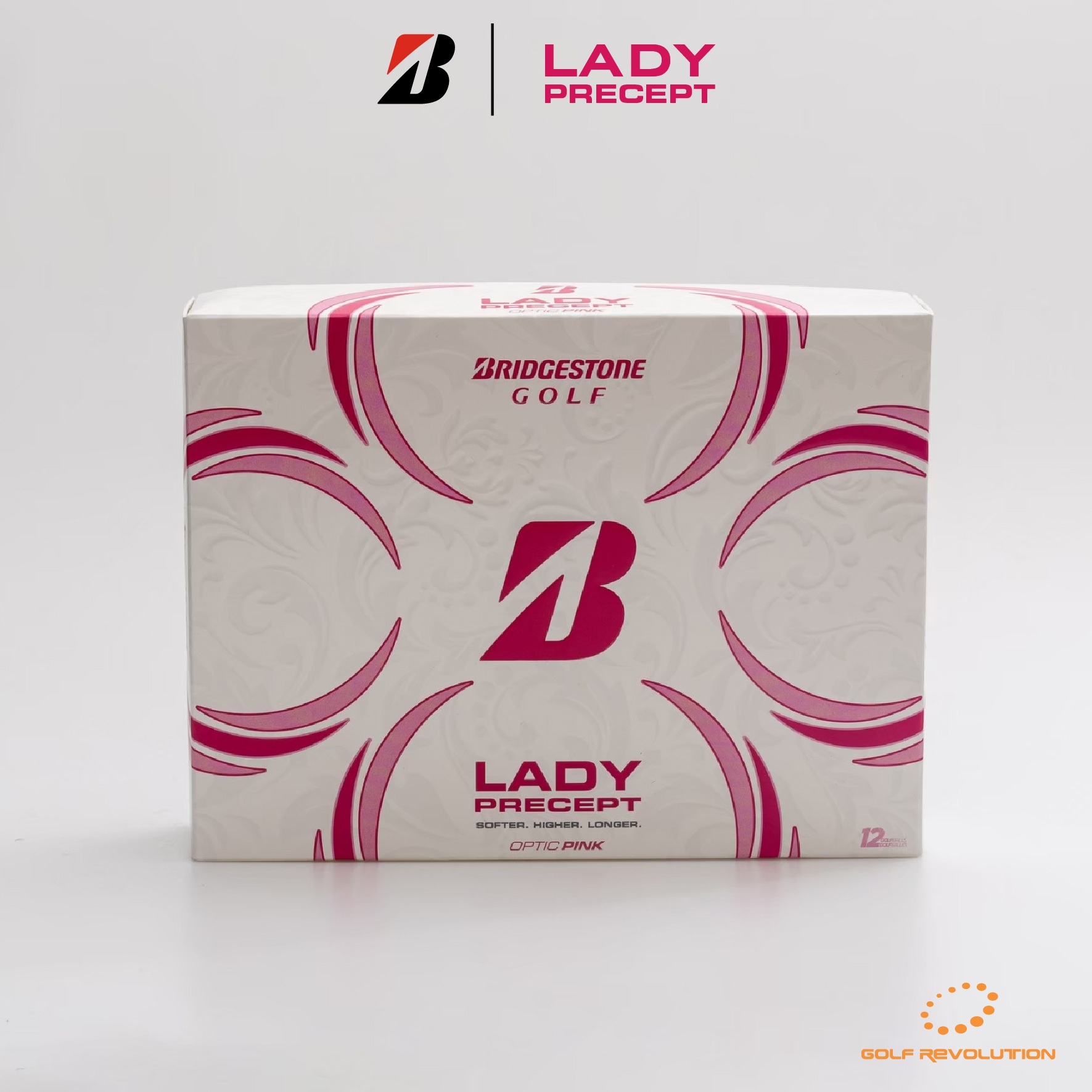 ลูกกอล์ฟ Bridgestone Golf - Lady Precept Pink ซื้อ 2 แถม 1, Price: 890 THB/dz  (Promotion : Buy2, Free1)