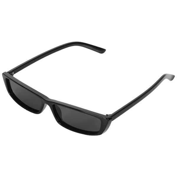 Vintage Rectangle Sunglasses Women Small Frame SunGlasses Retro Eyewear S17072 black frame black(Ready stock)