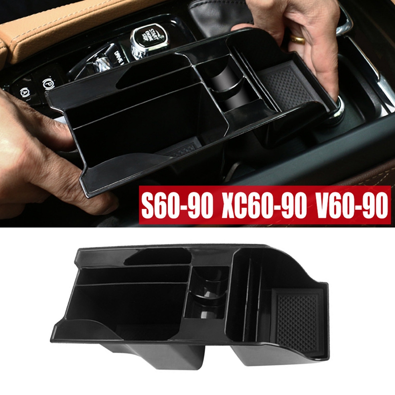 Car Central Control Storage Box Armrest Box Organizer for VOLVO S90 XC60 XC90 S60 V60 V90 2018 2019